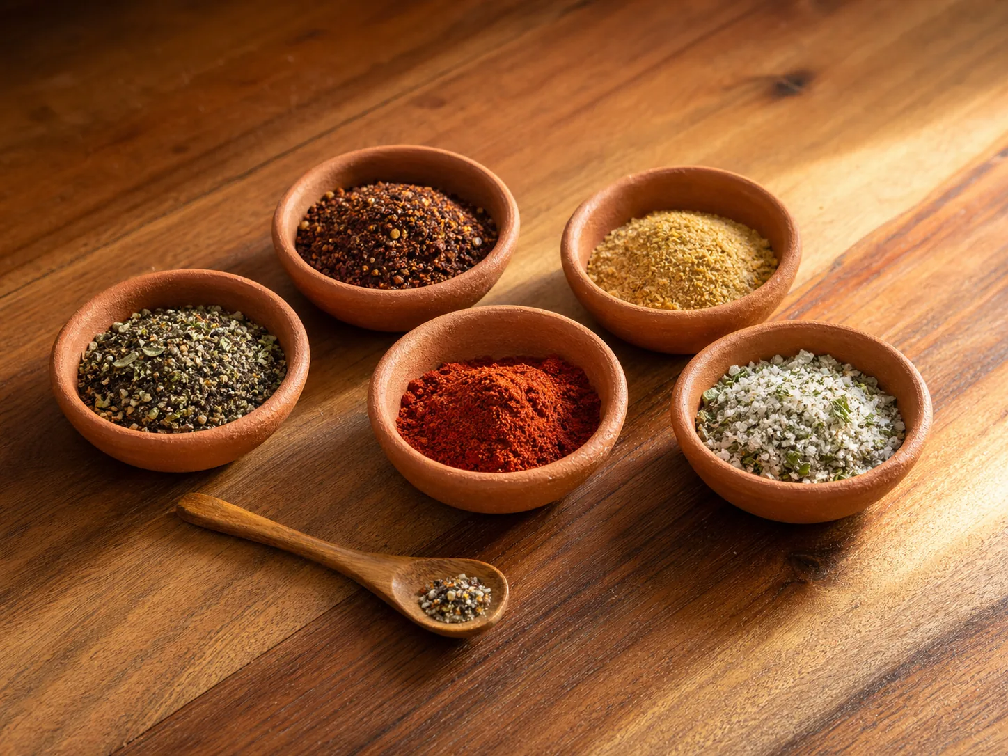 Seasonings rack used for snack and topical flavour briefs.