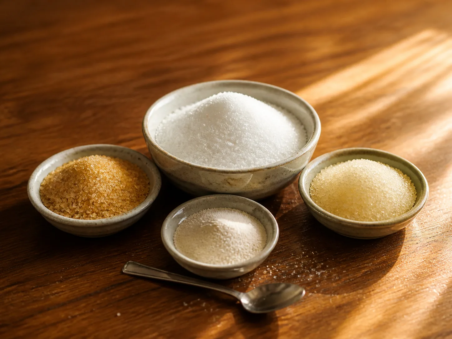 A range of sugars and alternative sweeteners in the VKA Australia ingredient library, the raw materials a sugar-reduction brief works with.